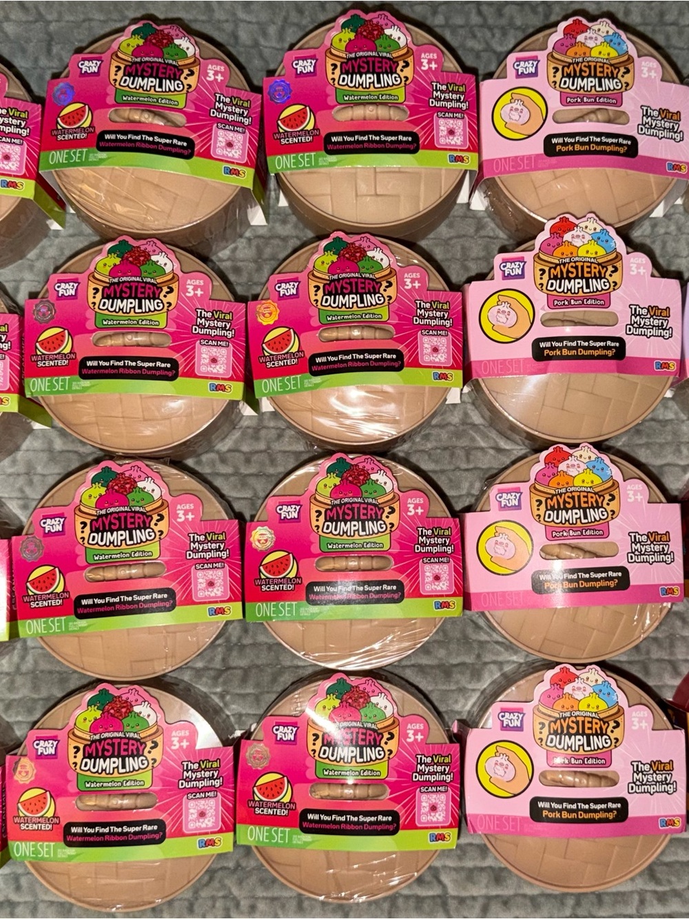 Various RMS Mystery Squishy Dumpling. All New and Sealed.